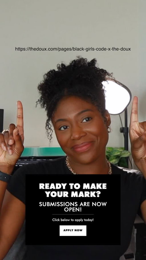 @maya_loves_code showed AI what beauty looks like through her lens... What does Black beauty mean to YOU?

Join the Black Beauty AI Challenge and show the world what you can Doux.

Create a 1-minute AI-generated video that celebrates Black beauty, style, and culture.

The winner has a chance to win up to $1,500, be featured in a national campaign, and have their work shown in a NYC pop-up gallery in 2026.

Submit now through the link in bio or visit: 
bit.ly/bgcdoux

#TheDoux #BlackGirlsCode #BlackBeautyAIChallenge #AI #Tech