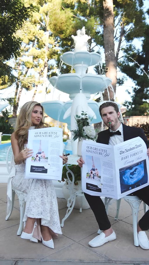 Our love created life 🧩 Baby Forsyth coming soon!