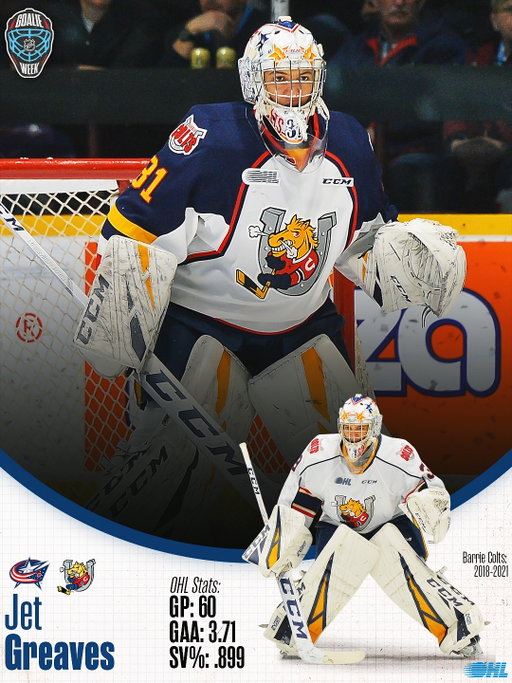 He's ready to take off ✈️

Jet Greaves is ready for his 5th pro season after a remarkable end to the 2024-25 season with the @bluejacketsnhl 

#NHLGoalieWeek