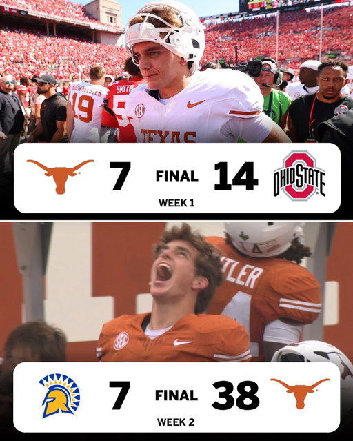 Texas bounces back and gets its first win in the Arch Manning era 👀