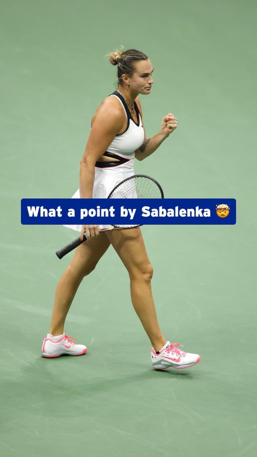 @arynasabalenka covered every inch of the court, and still took the point! 😤