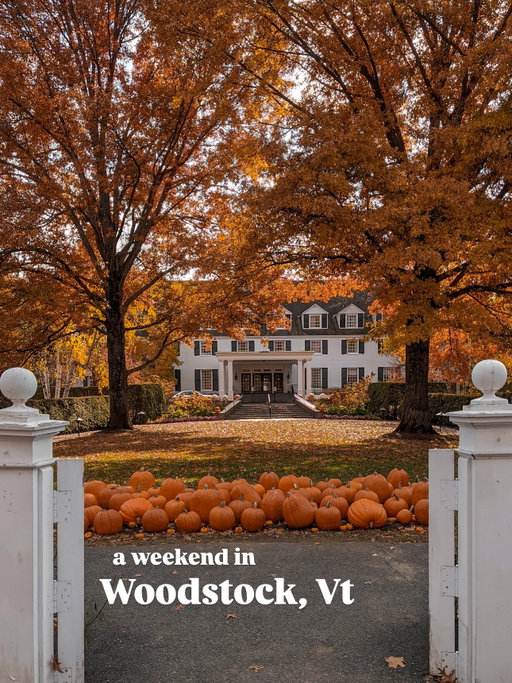 A weekend in Woodstock, Vermont 

Grab your favorite knit sweater, we are going to Woodstock Vermont for the weekend. 

- Cafe: @monvertcafevt 
- Shopping: @clovergiftshop 
- Book shop: @yankeebookshop 
- Attraction: Historic Middle Covered Bridge ( perfect for cute pics ) 
- Cocktails: @aucomptoirvt ( first come … first served )

Planning your next adventure to Vermont? This might be your guide to a cozy weekend in the most charming town in New England. 

Let us know how your adventures went! 

Cheers bb