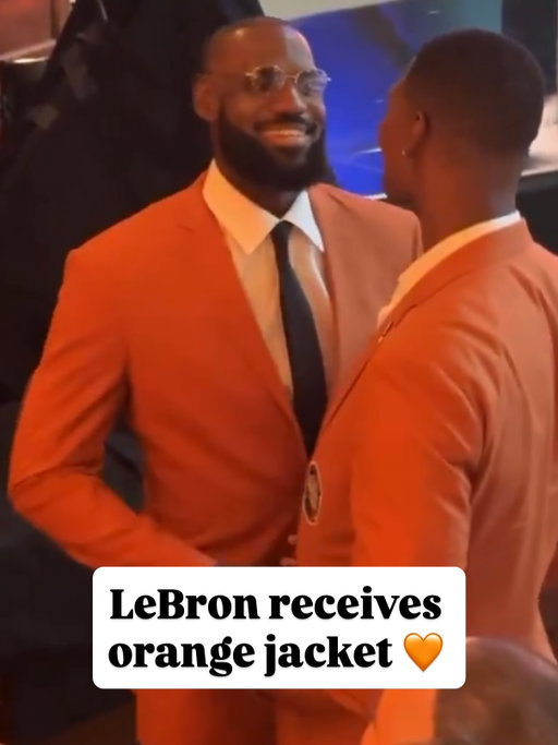 The GOAT receives his orange jacket while still an active top player in the league. 🔥 
[via @nba]