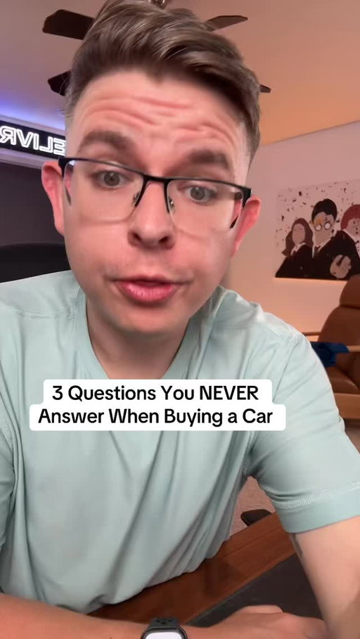 Do Not Answer These Car Buying Questions #carbuyingtips