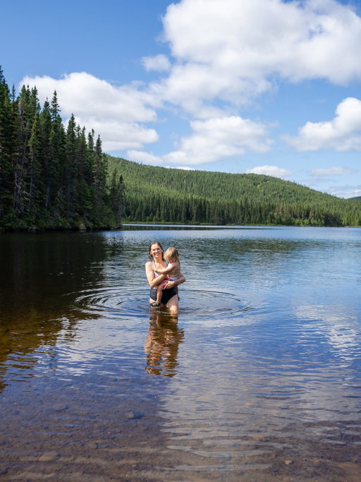 I never expected to spend a month here. It wasn’t even really on my radar. But like most van life adventures, things rarely go according to plan.

We had hoped to make it up to Nova Scotia and Newfoundland this summer, but with the fires closing hiking trails, we ended up spending over a month hanging out in Quebec, which was such a lovely surprise.

Here’s the first photo dump from our time there. 
 📸 Photos 1-4: Our campsite at ZEC Des Matres (see my last reel for our campsite at sunset and location details). Where’s my socks with sandals people at?

📸 Photos 5-7: Our $20 CAD per night “campsite” at a marina on Saguenay Fjord where we spent 3 nights. Not pictured is the daily vegan soft serve dipped in dark chocolate hard shell that was consumed every single day. Also not pictured is the amazing French Canadian family we made friends with that we ended up spending an entire week with…that right there is my favorite part of van life.  📸 Photos 8-9: The hike to the Statue of Our Lady of Saguenay Trail. The top 1/3 of the trail was closed, but we still got some nice views, and Herbie crushed a good portion of this hike out of the pack

📸 Photos 10-11: Our free (legal) overnight parking spot on Saguenay Fjord. We stayed here for 3 nights. The tide went out sooooo far, so it was a really fun (and safe) place to splash around at. Word is if you have a kayak, there’s a good chance you’ll see beluga whales. We don’t have anything to paddle - probably my biggest regret of our trip.

📸 Photo 12: Wondering how the @rossmonster is so damm messy after we just cleaned up 3 hours ago 🤪  Have you been to Quebec? Save this for future travel Inspo.