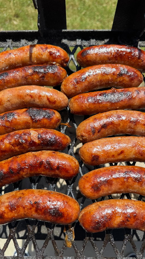 Beer Brats! One of my favorite foods for watching football. The Kings of Tailgating have tons of recipes great for watching football today at MeatChurch.com (link in 🅱️ℹ️🅾️).

Onions caramelized in a @yeti 14 over a live fire on a @mill.scale yakitotori grill. Brats and @millerlite added. Cooked on both sides until 165° internal. Brats removed from the pan and grilled directly to crisp the casing. Served with delicious @schilosdeli mustard. 🔥

#MeatChurch #Brats #Football #NFL #Tailgating