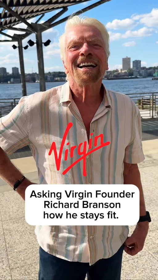 Asking Virgin Founder @richardbranson how he stays fit.