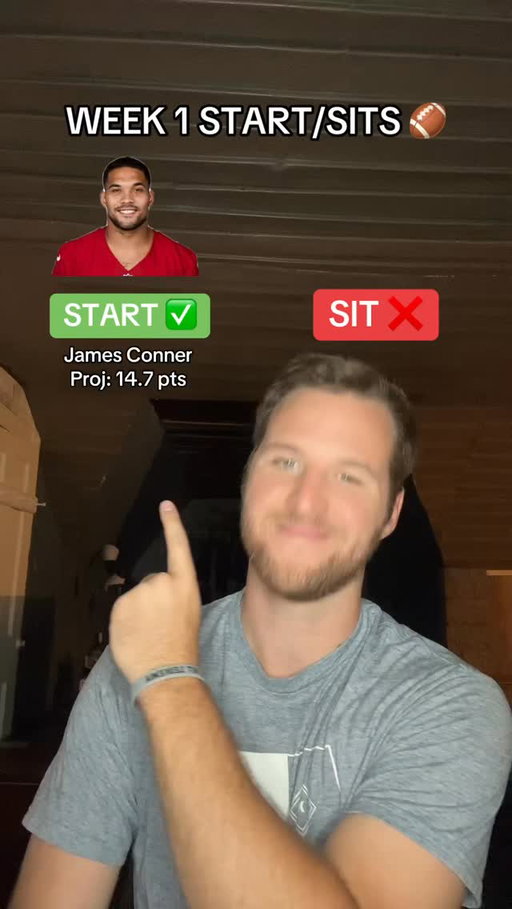 Week 1 START SITS! 🏈 #explore #explorepage #nfl #fantasyfootball