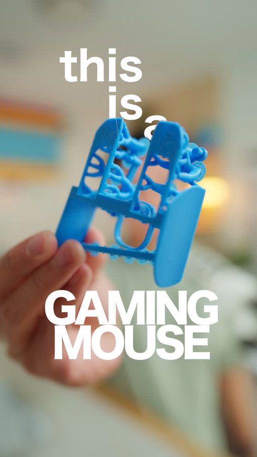 I found a 3D Printed Gaming Mouse but I’m not sure if it’ll make me better at video games 🥲