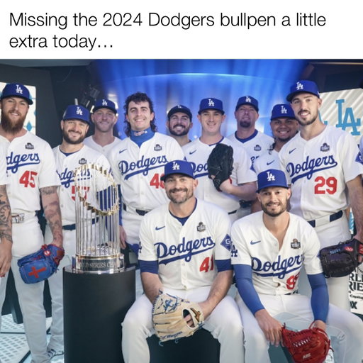 Took them for granted…Bullpen Dawgs💙

#mlb #baseball #dodgers #dodgerbaseball #la #sports