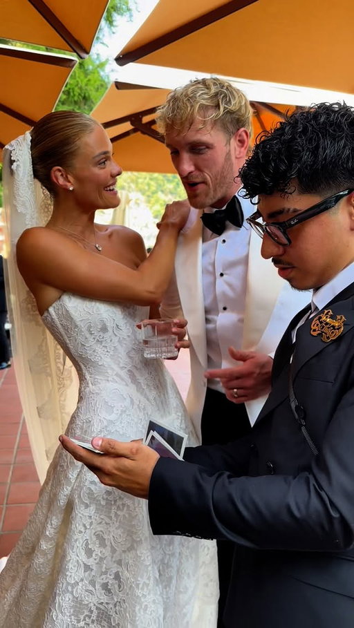 This has to be one of my favorite videos, Logan and Nina’s reaction to there first Polaroid as a married couple @polaroid #loganpaul #ninaagdal #immanthonyy #polaroid #wedding