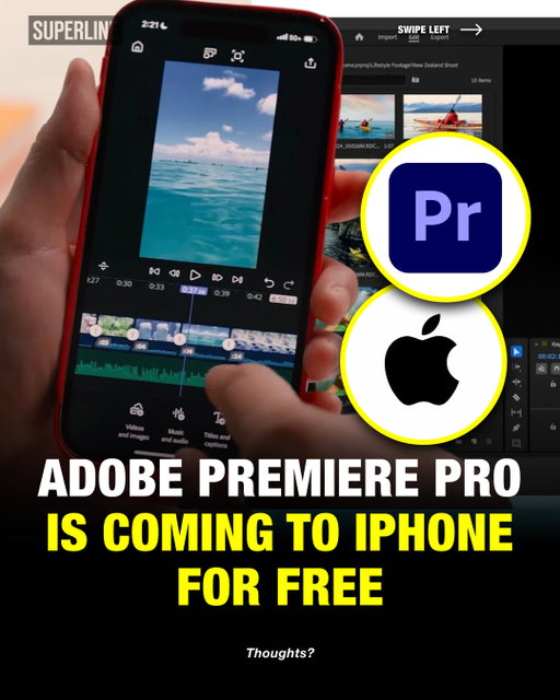 Adobe looks to compete with CapCut and other major video editing apps by bringing Premiere to iPhone, promising “professional level” editing for free 😳 Thoughts⁉️⁠
⁠
Adobe says “the same creative power that filmmakers, designers, animators, and YouTube creators use to produce hit commercials, iconic music videos, Oscar-winning films, and viral content,” will now exist on your phone.⁠
⁠
Similar to Premiere, Adobe’s new app features multi-track timelines with unlimited video, audio, and text layers. Other features include automatic captioning, 4K HDR support, and one tap exporting to TikTok, YouTube Shorts, and Instagram.⁠
⁠
via @staygroundeadTV @adobe
