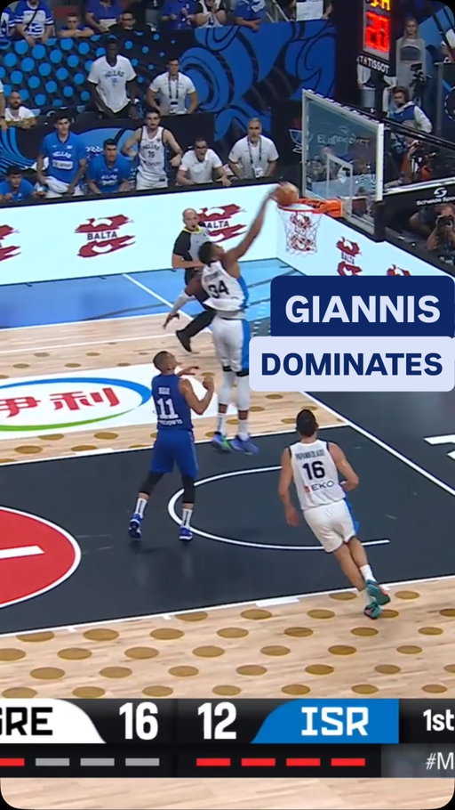 Greek Freak was DOMINANT as Greece advance into the Quarter-Finals 🔥

#EuroBasket