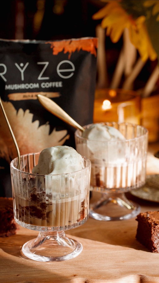 There are desserts that satisfy a craving, and then there are desserts that feel like an experience. These @ryzesuperfoods Dark Roast brownie affogatos are most definitely the latter. ☕🍫#ad

Imagine a rich, fudgy brownie (baked with RYZE’s rich & robust Dark Roast blend) folded right into the batter, topped with a scoop of vanilla bean ice cream, and finished with a warm pour of freshly brewed RYZE Dark Roast. The hot coffee melts into the cold cream, the chocolate goes gooey again, and every spoonful is a little bit of heaven. ✨

Save this one for the next time you want to impress guests… or just treat yourself to something extraordinary at home!

Ingredients
1 cup unsalted butter
1 cup chocolate chips
1 cup all-purpose flour
3 Tbsp dark cocoa powder
2-3 Tbsp of RYZE Dark Roast
½ tsp salt
1¼ cups granulated sugar
3 large eggs
½ Tbsp vanilla extract

Instructions:
Preheat oven to 350 °F (180 °C). Line an 8×8 pan with parchment. Brown the butter in a pan over medium heat until it foams, crackles, and develops nutty brown bits. Scrape it all into a bowl. Add the chocolate chips to the hot butter, let sit, then stir until fully melted. In a separate bowl, whisk together eggs, sugar, and vanilla until light and fluffy. Stream in the melted chocolate-butter mixture. Stir just until combined. In another bowl, mix flour, cocoa powder, baked with RYZE’s rich & robust Dark Roast blend, and salt. Gently fold the dry ingredients into the wet until just combined. Pour batter into the prepared pan. Bake 30–40 minutes, or until a toothpick emerges with moist crumbs (gooey center is good!) Cool completely before slicing.

Assembling the Affogato:
Place one brownie square in a small bowl or glass. Add a scoop of vanilla (or coffee) ice cream. Just before serving, pour a hot shot of baked with RYZE’s rich & robust Dark Roast blend directly over the ice cream and brownie for that dreamy melt-and-sip moment. Optional: Garnish with shaved chocolate, sea salt, or a sprinkle of cocoa powder.

Think you’ll try these at home? I’d love to hear!!

#ryzepartner