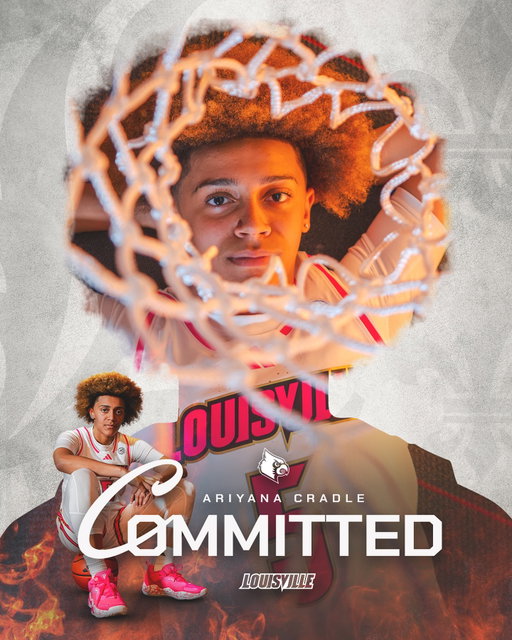 4⭐️ Ariyana Cradle (No. 56 SC NEXT 💯) has committed to Louisville‼️ #GoCards