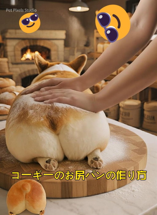 柯基屁股麵包做法 
コーギーのお尻パンの作り方 
Corgi Bread Making Scene

  #pet #corgi #dog #コーギー #reels #asmr #klingai