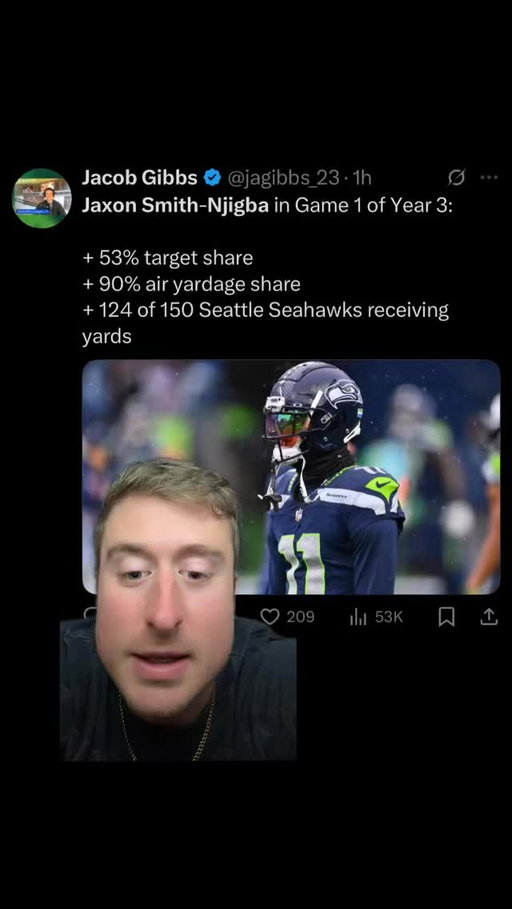 JSN 🗣️🗣️🗣️ #nfl #nflreels #football #seahawks #fantasy