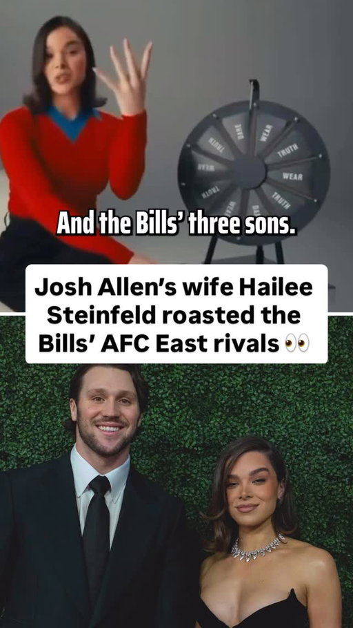 Josh Allen’s wife Hailee Steinfeld had to get in on all the AFC East trash talk 😅

(🎥: @whowhatwear)