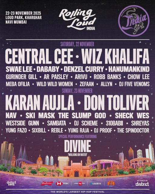THE LARGEST HIP-HOP FESTIVAL IS TAKING OVER INDIA THIS NOV 🔥

TICKETS ON SALE NOW

👉 RollingLoud.com/india