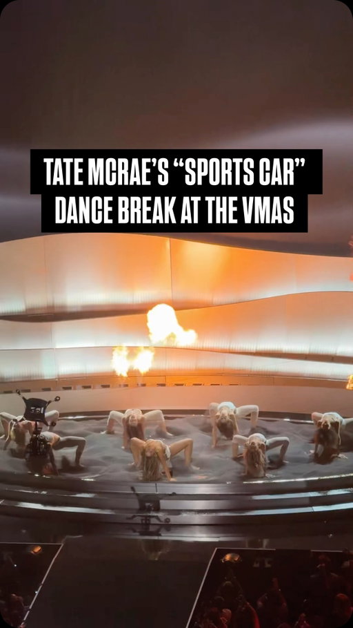Yeah insane (Credit: @joebxggs on TikTok) 
.
.
.
#tatemcrae #sportscar #vmas2025 #mtv