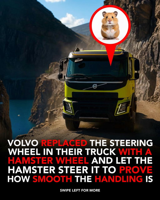 Volvo replaced the steering wheel of their FMX truck with a hamster wheel. The hamster’s tiny movements were enough to guide the 15-ton truck down a dangerous quarry road, proving just how smooth and precise Volvo’s Dynamic Steering system really is.

Sometimes, the best way to stand out isn’t just by telling people your product is great, it’s by showing it in a way they’ll never forget.

Follow @biz.insider for more business insights.