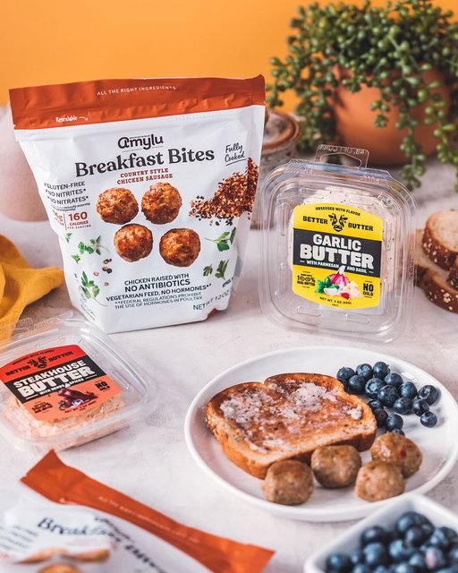 🍳 MORNING UPGRADE GIVEAWAY 🧈
Amylu Foods & Better Butter are teaming up to bring you the ultimate breakfast essential prize pack that will make mornings more flavorful.

ONE LUCKY WINNER WILL RECEIVE:
✨ A variety pack of @amylufoods Breakfast Bites
✨ A variety pack of flavored butters from @betterbuttercb

Here’s how to enter:
1️⃣ LIKE this post
2️⃣ FOLLOW @amylufoods + @betterbuttercb
3️⃣ TAG a friend you’d invite over for breakfast 🥞 (1 tag = 1 entry, unlimited entries)

Giveaway ends at 11:59pm CT on Monday, 9/15. Open to U.S. residents 18+ only. No purchase necessary to enter or win. One winner will be randomly selected and contacted via comment from @betterbuttercb on or around Tuesday, 9/16 and will have 48 hours to claim their prize. This promotion is in no way sponsored, administered by or associated with Instagram.
.
.
.
#betterbutter #craftbutter #butter #foodie #easyrecipes #recipeinspo #flavoredbutter #obsessedwithflavor #flavor #realbutter #realflavoredbutter #gradeaabutter #gradeaa #giveaway #breakfastmonth #amylu #amylufoods #sausage #breakfastsausage  #garlicbutter #steakhousebutter