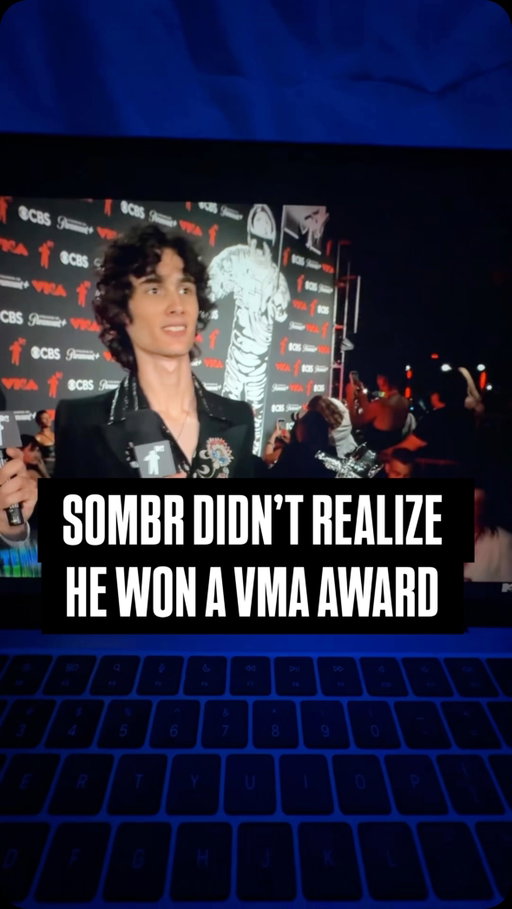 My goat was hootin and hollerin up there imma be real 
.
.
.
#sombr #vmas2025 #mtv