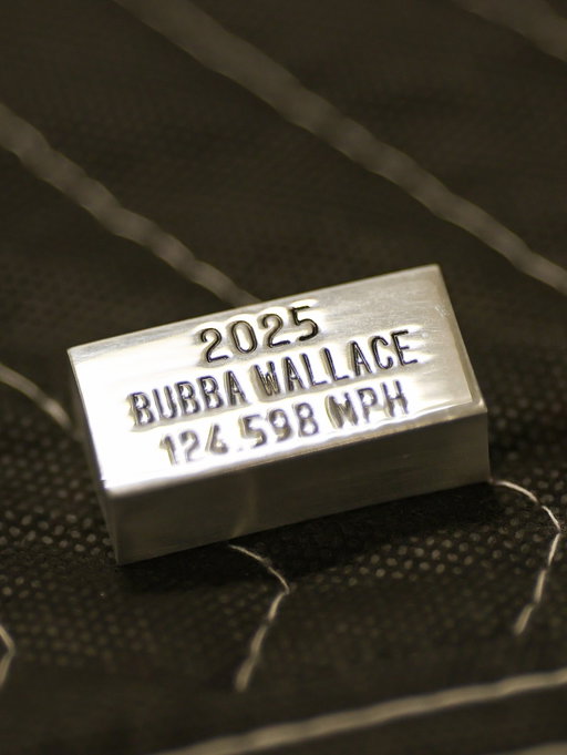 Forever etched in IMS history 🏆

@bubbawallace has been added to the #Brickyard400 trophy!