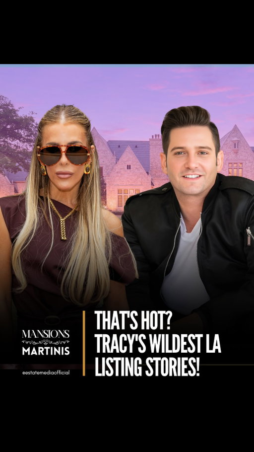 Third episode, third martini 🍸

It’s another episode of Josh and Tracy’s new show, “Mansions and Martinis” and the stories keep getting crazier! 

This episode will have your jaw on the floor as Josh and Tracy share some of their wildest real estate horror stories and biggest Million Dollar Listing confessions. 

This is an episode you don’t want to miss.

Watch season one of “Mansions and Martinis” exclusively on Estate Media’s YouTube. Link in bio!
