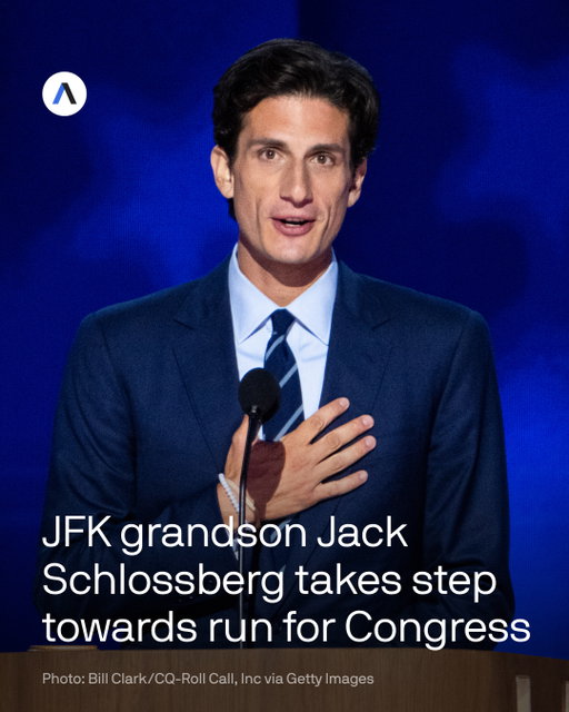 Jack Schlossberg, a writer and grandson of President John F. Kennedy, said he is forming an exploratory committee to run for Congress in New York.⁠
⁠
WHY IT MATTERS: Schlossberg is a high-profile figure in the Democratic Party who would likely bring additional attention to what is already expected to be a hotly contested race.⁠
⁠
The seat, New York's 12th congressional district, became open this week after Rep. Jerry Nadler (D-N.Y.) said he will not run for an 18th term.⁠
In addition to Schlossberg, non-profit CEO Liam Elkind and state Assemblyman Micah Lasher are running for the seat.⁠
⁠
Several others, including former Rep. Carolyn Maloney (D-N.Y.), state Assemblymen Alex Bores and Tony Simone, city Councilman Erik Bottcher and actress and former gubernatorial candidate Cynthia Nixon are seen as potential candidates.⁠
⁠
DRIVING THE NEWS: Schlossberg said in a post on X, "Hey guys ? have formed an exploratory committee."⁠
⁠
The 32-year-old graduate of Yale and Harvard has worked as a political commentator and spoke at the Democratic National Convention in 2020 and 2024.⁠
⁠
Schlossberg has also made headlines for publicly clashing with his cousin, Health and Human Services Secretary Robert F. Kennedy Jr., over the latter's skepticism towards vaccines.