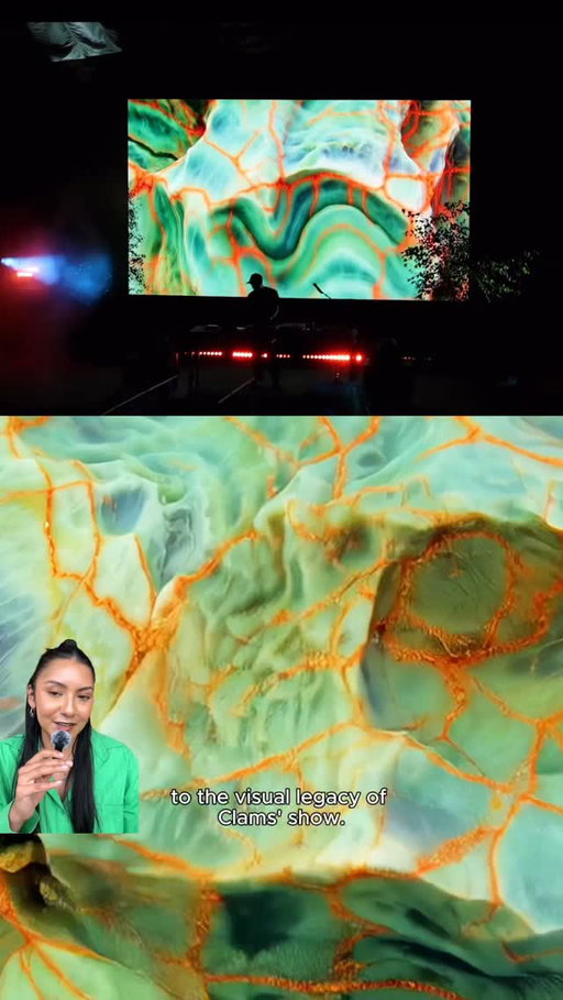 Iconic rap beats 🤝 generative visuals. 

Here’s how Clams Casino’s (@instaclam) headline @fwbfest.info performance was powered by Superstudio. 🌅🌲

#ai #superstudio #fwbfest