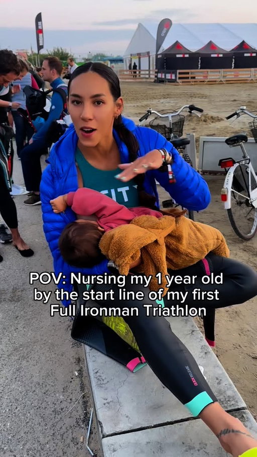 POV: Nursing my 1 year old at the start line of my first full @ironmantri 

It wasn’t about race day it was about the journey of self-discovery that led me there. 

Becoming a parent was the biggest identity shift I’ve experience in my life thus far. It was hard, intense, and by far the most beautiful chapter of my life. 

I’ve always used my fitness as a tool to discover and explore internal realms I can’t quite find while sitting still. Sounds crazy but I also know that if you know you know. 

The longest 11 hours, 44 minutes and 38 seconds of my life. 

I pumped along the way and finished with engorged boobs but a full heart and radical acceptance and peace with the newest, best version of me yet… Mummy xoxo 

#HannahEdenFitness #Ironman