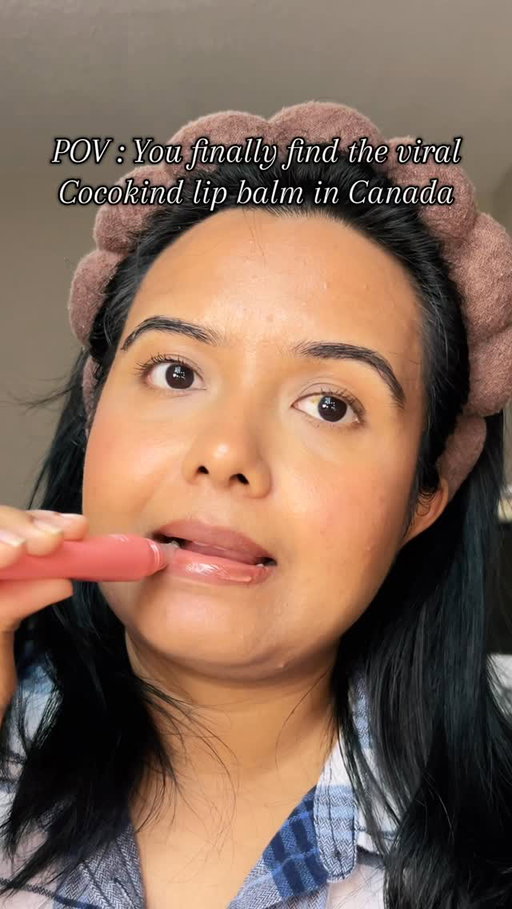 POV : You finally found the viral @cocokind lip balm in Canada 🇨🇦 

Canadian beauties… run to your nearest @shoppersdrugmart now.
@shoppersbeauty 

#cocokind #cocokindlipbalm #lipbalm #lipbalmaddict #virallipbalm