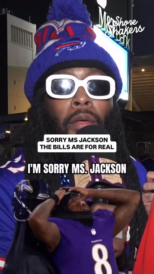 I’m so sorry Ms. Jackson! Put the NFL on notice, the AFC goes through OUR BILLS. 

#bills #buffalobills #buffalo #billsmafia #ravens #baltimore #nfl #baltimoreravens #fancam #fans #joshallen #lamarjackson #interview #sports