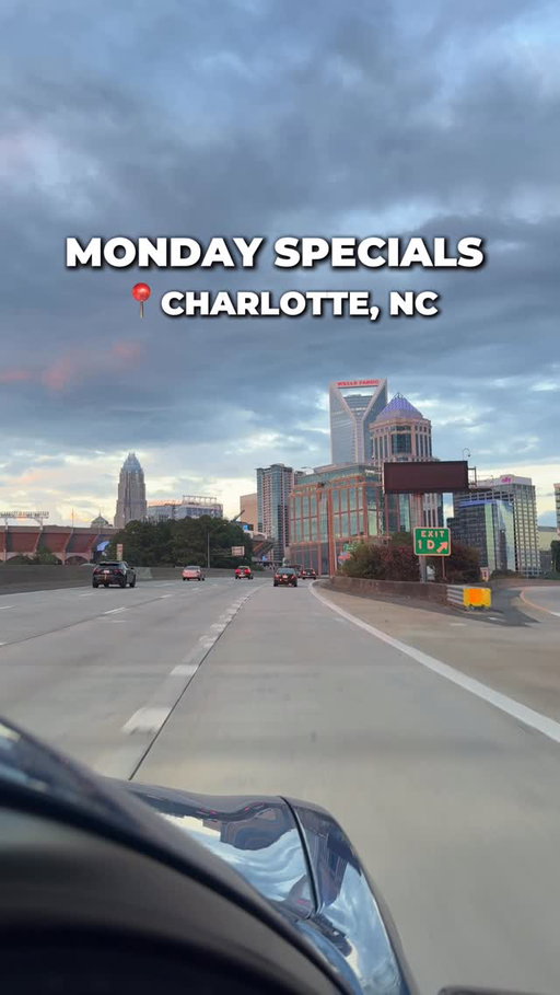 MONDAY SPECIALS IN CHARLOTTE NC

|COMMENT BELOW| if you have anymore. Mondays seem to be dry in Charlotte

All of the places below (except fumee, I have not gone, so please double check before going)

📍 @dreamcltlounge - Has $2 wings, $2 coronas, $7 Jack and come, $25 hookah

📍 @bonefishgrill has $5 martinis and $5 margaritas 

📍 @fumeecharlotte has $25 hookah and $8 don rep shots 

📍 @fahrenheitclt has $5 bar bites after 5pm. 

DROP A COMMENT - if u have any other Monday spots. Eventually I’ll go to each of these businesses and make the actual video showing yall the vibes ! 

FOLLOW me for more Daily specials in Charlotte, and all things to do in Charlotte NC 
.
.
#Charlotte #MondaySpecial #CharlotteNC #ThingsToDoInCharlotte
