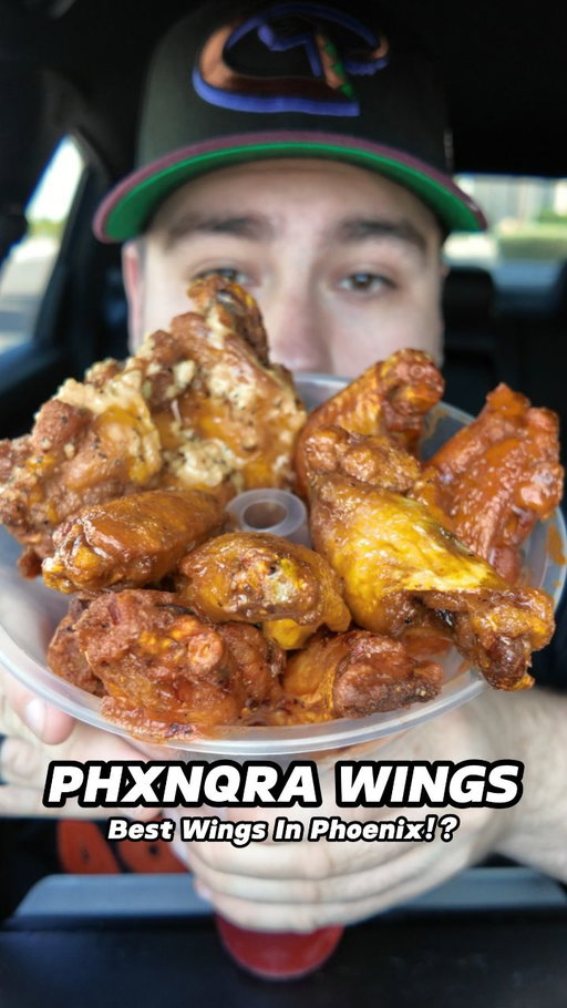 Today we are trying the best wings in Phoenix! We're at PHXNQRA WINGS @phxnqrawings

This place continues to be so so solid and I think that's why they've seen massive success in such a short amount of time. At this point I haven't had better wings. 

📍Check their page for address and check their stories for when they're open. They switch between two locations

#chickenwings #foodreview #phoenixaz #wings #phoenix