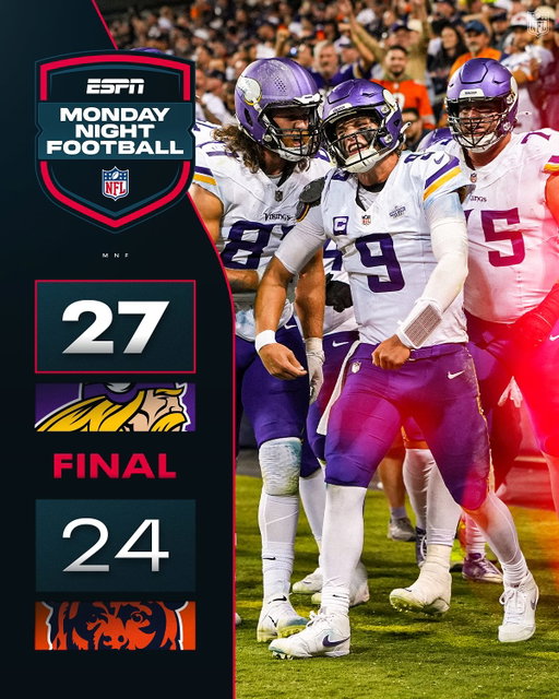 FINAL: The Vikings come back to start the season 1-0.