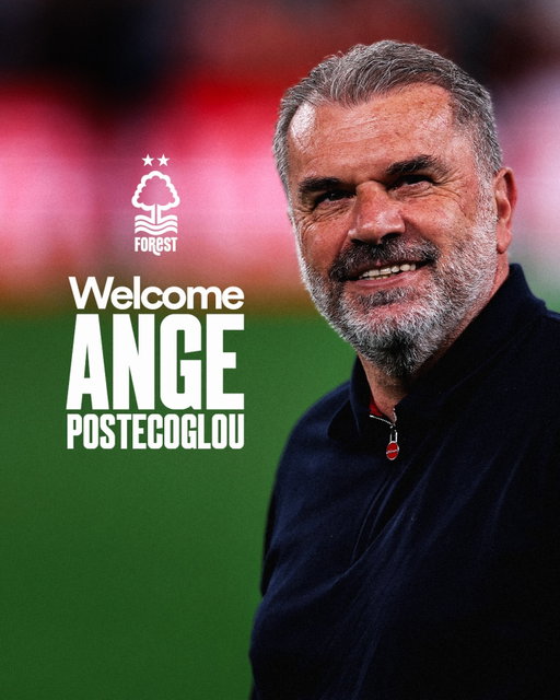 Nottingham Forest is delighted to confirm the appointment of Ange Postecoglou as the Club’s First Team Head Coach.

Postecoglou has been in management for over 25 years, arriving on Trentside with experience of regularly competing and winning trophies at the highest level. 

After enjoying very successful seasons with Brisbane Roar and Yokohama F. Marinos, winning the League with both clubs, he was appointed manager of Celtic in June 2021. A successful tenure in Glasgow saw Postecoglou win the domestic double in his first season in Scotland and the treble in his second year, which earned him a nomination for the FIFA World Coach of the Year in 2023.

Moving to England to take over at Tottenham Hotspur, who finished fifth in his first season, Postecoglou guided Spurs to their first major trophy in 17 years, winning the Europa League in 2024/25 and qualifying for the Champions League. 

Owner, Evangelos Marinakis, said of Postecoglou’s appointment: “We are bringing a coach to the Club who has a proven and consistent record of winning trophies. His experience of coaching teams at the highest level, along with his desire to build something special with us at Forest, makes him a fantastic person to help us on our journey and achieve consistently all our ambitions.

“After gaining promotion to the Premier League, then building consistently season after season to secure European football, we now must take the right step to compete with the very best and challenge for trophies. Ange has the credentials and the track-record to do this, and we are excited he is joining us on our ambitious journey.”