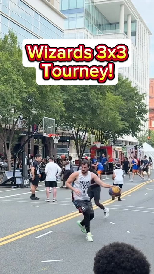Can we win $1000 in the Wizards 3x3 tourney powered by @3x360sports? Watch here for the championship & big news!!! #basketball #nba #aau #FIBA3x3