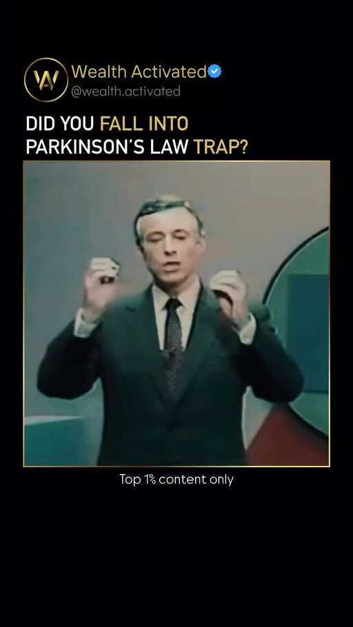 ⏳ Are you falling into Parkinson’s Law trap?⁠
⁠
Work naturally expands or contracts to the time you give it. That’s why highly effective people set tight, disciplined deadlines because focus and urgency create productivity.⁠
⁠
Don’t let your tasks drag on all day. Instead, challenge yourself with shorter timelines and watch how much more you accomplish. 🚀⁠
⁠
Credit: @wealth.activated⁠
⁠
#ProductivityTips #HighPerformance #TimeManagement #DisciplineEqualsFreedom