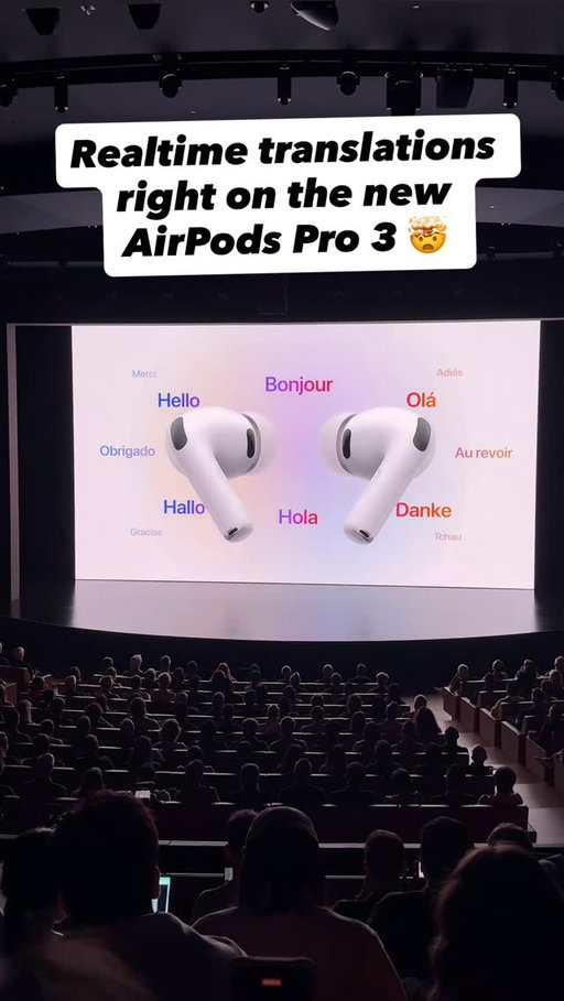 The new AirPods Pro 3 will translate conversations in realtime 🤯 #airpodspro3