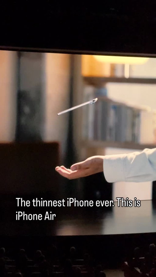 iPhone Air is here! The thinnest iPhone ever.