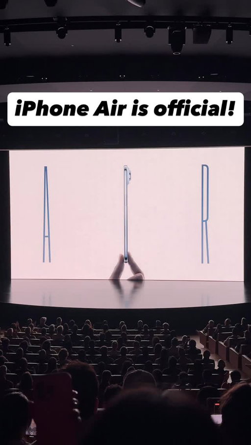 The thinnest iPhone ever! This is the iPhone Air.