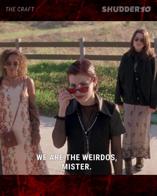 When I say "we are the weirdos" and no one gets it.
ㅤ
THE CRAFT is streaming now on Shudder.