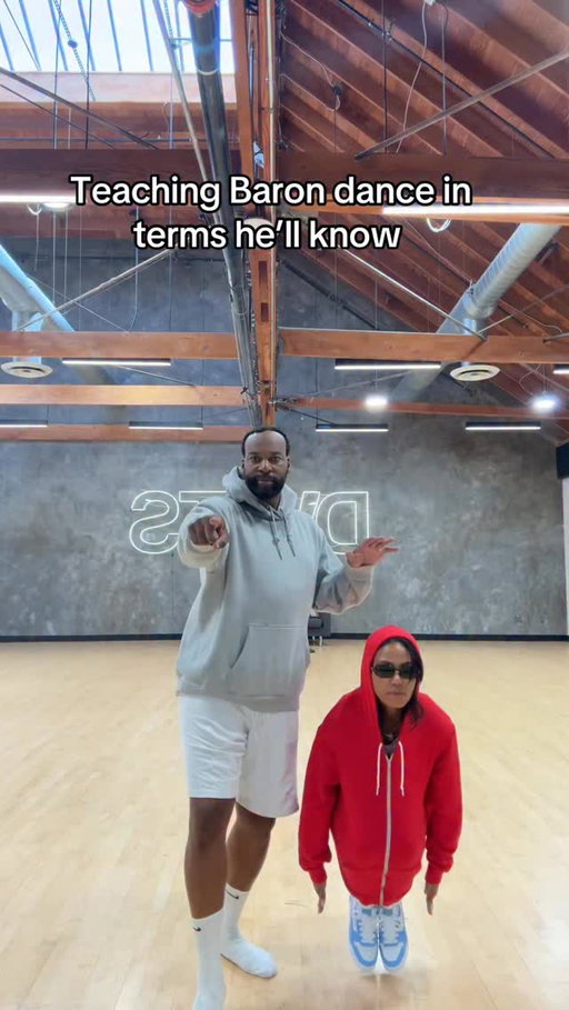 Quite literally getting our head in the game 🪩🏀🗑️ @dancingwiththestars #dwts
