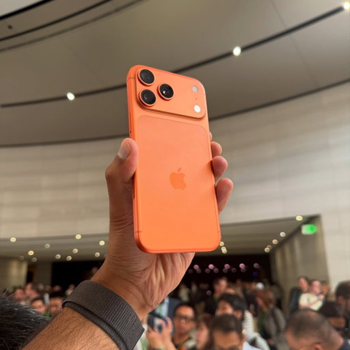 iPhone 17 Pro Max in hand 👀