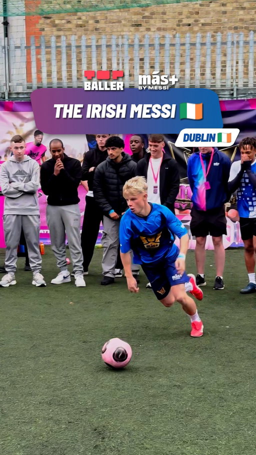 Straight outta Dublin with the skills to match the GOAT ☘️✨ 

The Irish Messi showed us exactly what the street ballers in Dublin brought to the show 🔥

#1V1WorldCrown #MasbyMessi1V1 #ireland #dublin #football #1v1 #baller #messi