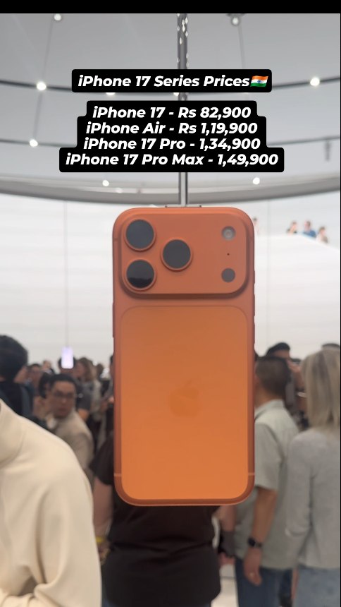 iPhone 17 Series First Look and Prices

Which one are you buying?😜

[iPhone 17 Pro Max, New iPhones, iPhone Air]

#iPhone17 #iPhone17ProMax #iPhone17Pro #iPhoneAir #NewiPhones #iPhone17Series