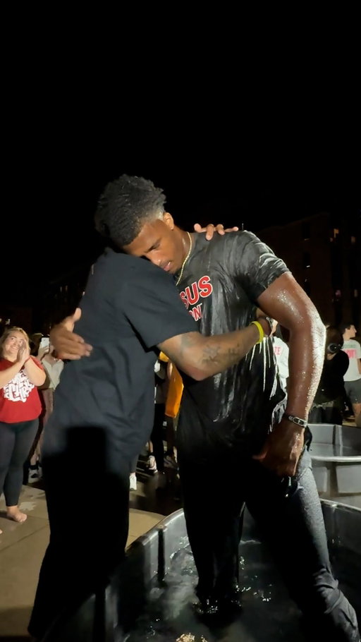 Ohio State Football is changing lives❤️

Revival is taking place on the Ohio State University campus. Countless attendees surrendered their lives to Jesus Christ, and professed their faith with baptism.

Organized by @the.courageousathlete in collaboration with campus ministries/churches!

#ohiostate #ohiostatefootball #osufootball #gobucks #ohiostateuniversity #jesus #christian