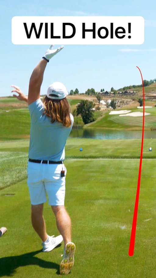 Well this was a wild finish to my round! 😅

I was on the 18th hole at Payne’s Valley, with a great round going, and I really wanted to finish strong. 

Unfortunately the pressure got to me & I made a very flippy, indecisive swing off the tee & paid for it by hooking it into the water. After taking a drop, I still had 250 yards left, and compounded the error by leaving myself short sided in a trap for my 4th shot. However, I was able to steady myself, and execute a great sand shot to 8 feet, and make a pure roll to save my par 💪🏻

I’m making this post to remind everybody (and myself) how much of a mental game this is, and most of the time, our score isn’t decided by whether we have bad shots, but how we respond to them. If you go back and look at some of the most iconic golf shots in history, odds are a poor shot preceded it…. a notable example being Constantino Rocca’s fluffed chip shot on the last hole of the 1995 Open, only to then make the 70 footer from the Valley of Sin to send the tournament into a playoff. 🔥🔥

This game will beat you up. Stay the course, and just keep playing. Good things will happen if you do! 

1st shot: 1-iron hooked into the water 
2nd shot: Penalty stroke 
3rd shot: 9-iron from 248 into the trap
4th shot: Bunker shot hit to 8 feet
5th shot: Made the 8 footer for par ⛳️
